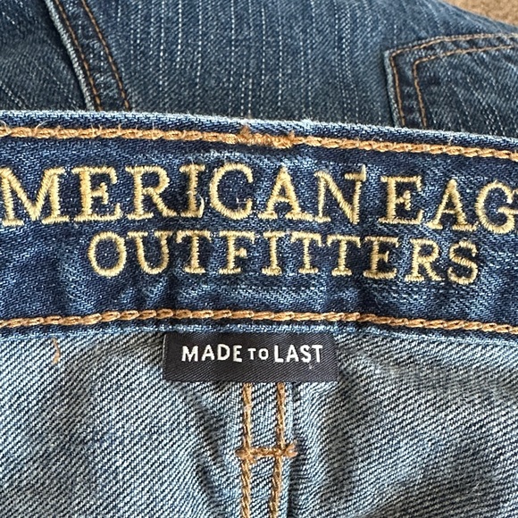 American Eagle Outfitters Men's Dark Blue Straight Jeans - 34/30 - Picture 9 of 10